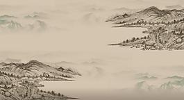 水墨山图片