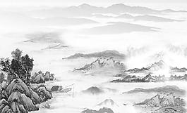 水墨山图片
