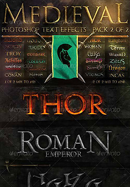 欧美暗黑金属游戏风格样式（10PSD）