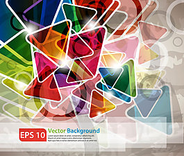 绚丽璀璨的星光背景04——矢量素材