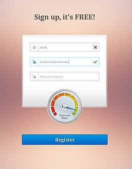 CSS3打造美丽的密码强度指示