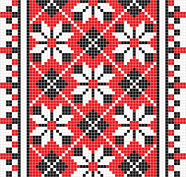 像素花纹05——矢量素材