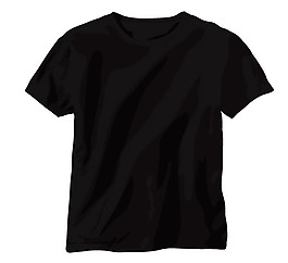 黑色T-shirt矢量素材