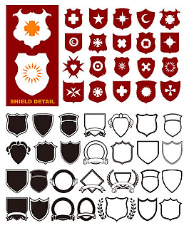 200个关于"盾牌形状"的素材