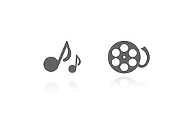 音乐影视创意logo