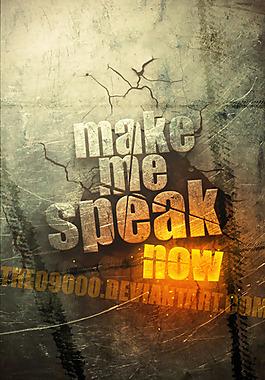 创意字体海报模板设计PSD素材