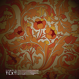 古典花纹矢量素材-2