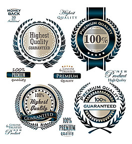 经典标签设计矢量素材-2