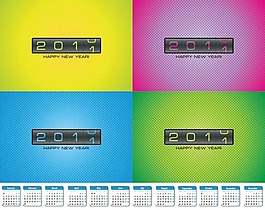 2010过度到2011年矢量素材
