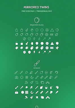 网页模板简洁迷你图标源文件