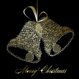 精美圣诞铃铛背景04——矢量素材