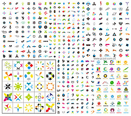 N多的logo图形模板矢量素材