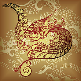 欧式复古花纹