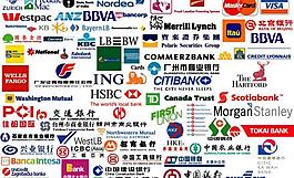 世界各大银行金融标志图片
