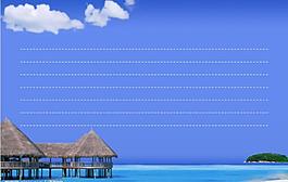 夏日海滩图片