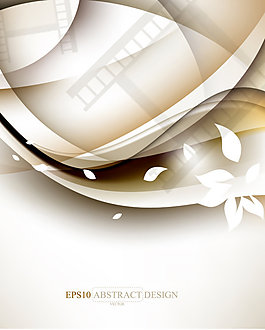 素雅胶片花纹背景矢量素材