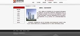 财富投资商务网站内页图片