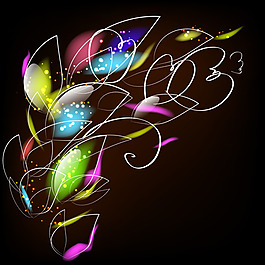 抽象花纹矢量素材-1