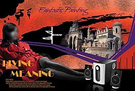 欧美风音箱海报