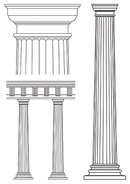 古罗马五种柱式怎么画图片