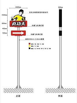 真功夫指示牌图片