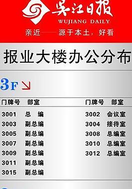 报社楼层指示牌图片