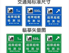 标准路政局超载超限指示牌图片