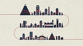 创意建筑插画
