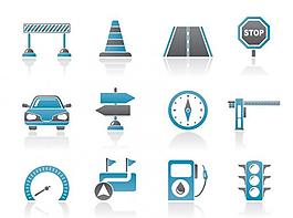 公路交通用品图标图片