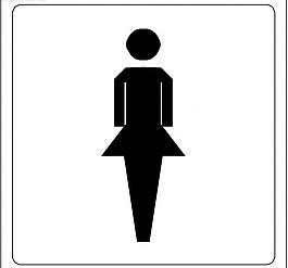 女厕所标志 简笔画图片