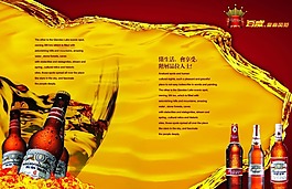 百威啤酒时尚高端的画册宣传封面