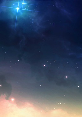 漫画风璀璨星空背景