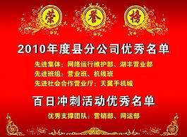 电信局荣誉榜图片