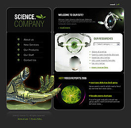 国外科技网页模板