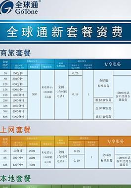 全球通展架图片