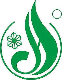 绿色商标logo设计矢量图