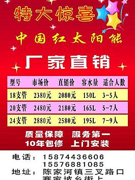 中国红太阳能图片