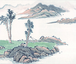 装饰山水画