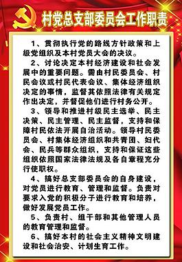 村党支部制度图片