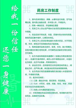 药房工作制度图片