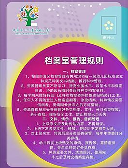 档案管理规则制度图片