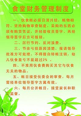 食堂财务管理制度图片