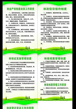 林业 林政 林改 制度牌图片