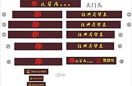 品尚豆捞坊 火锅门头 广告牌图片