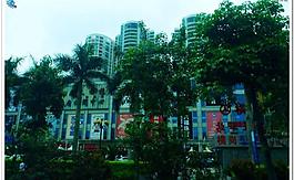 城市园林 高楼建筑图片