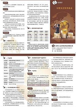 投资基金 三折页图片