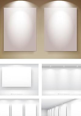 空白画框展板矢量素材图片