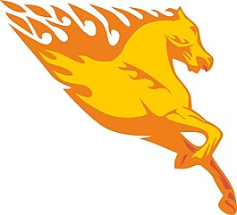 火焰马图片