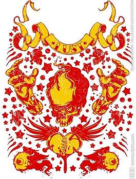 t恤图案欧美纹身图片