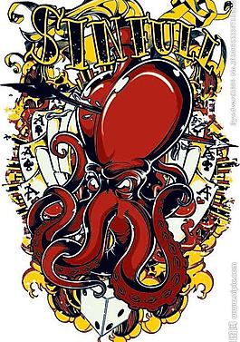 纹身图案t恤花纹图片